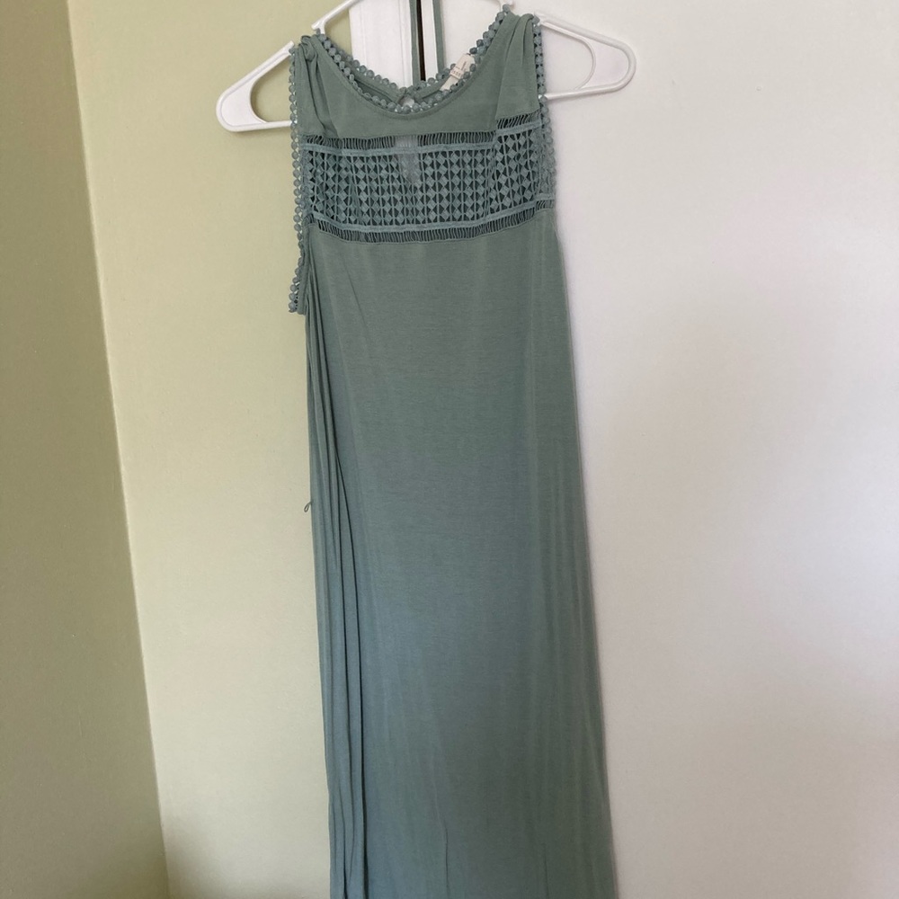Green sleeveless dress H&M
